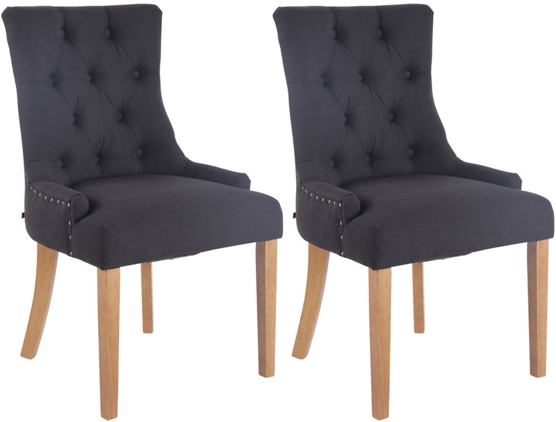 Set of 2 dining chairs Aberdeen fabric