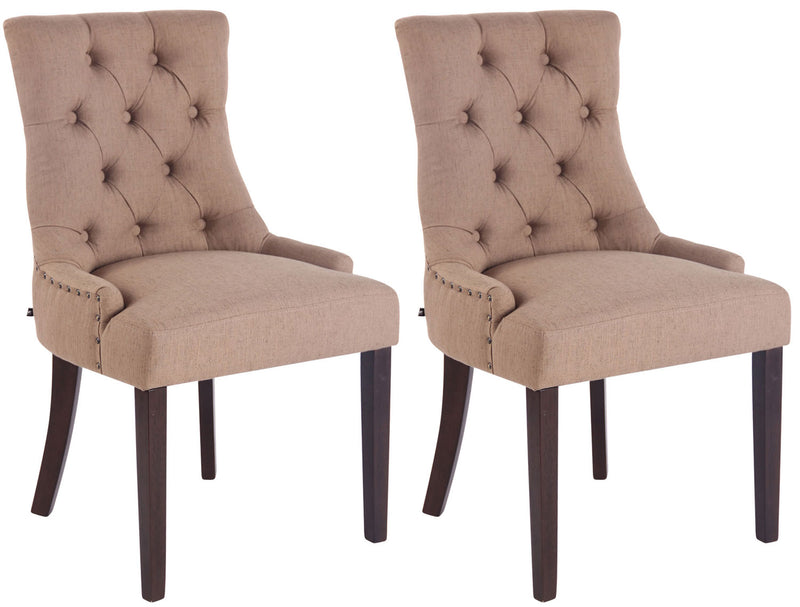 Set of 2 dining chairs Aberdeen fabric