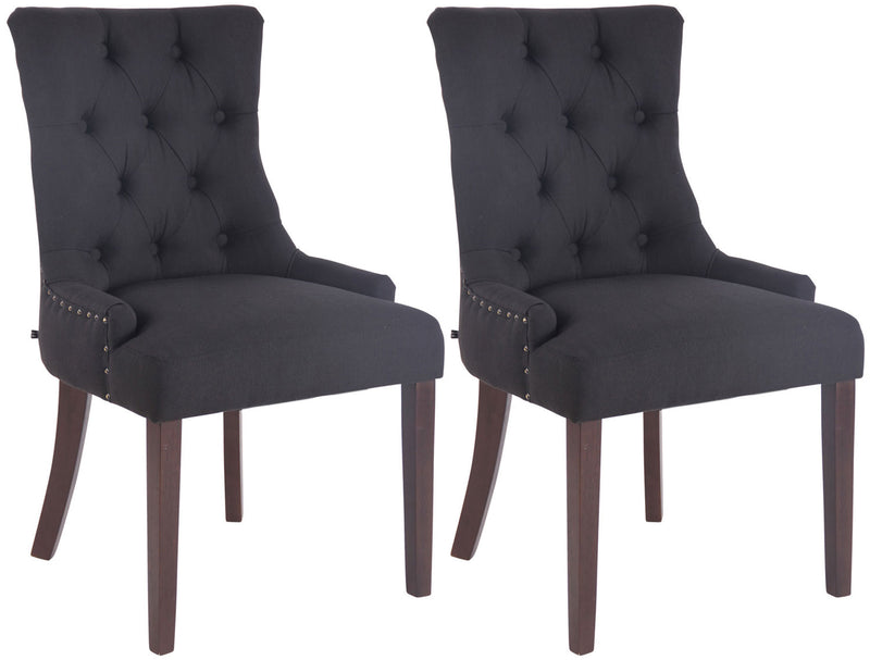 Set of 2 dining chairs Aberdeen fabric