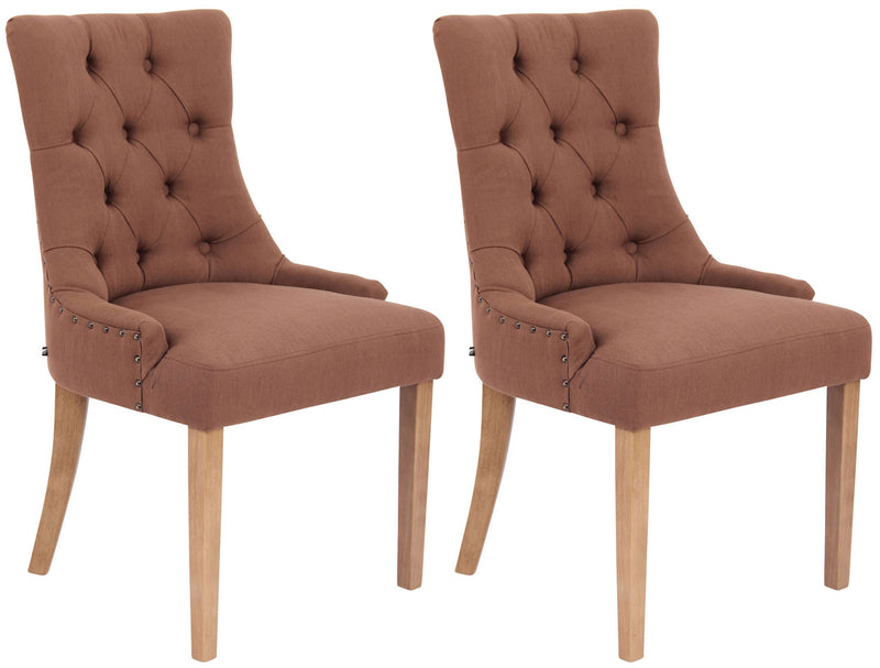 Set of 2 dining chairs Aberdeen fabric