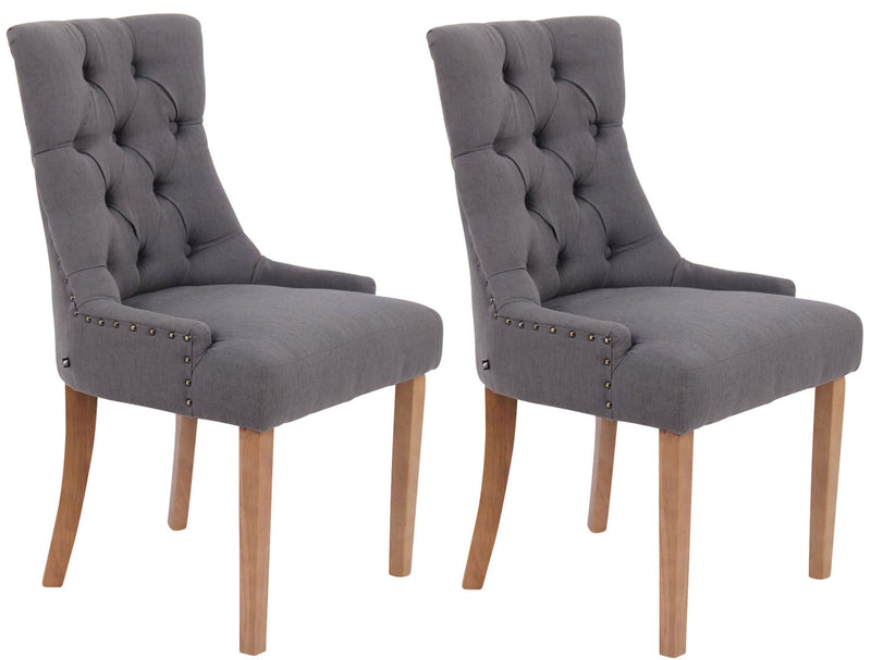 Set of 2 dining chairs Aberdeen fabric