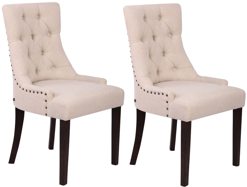 Set of 2 dining chairs Aberdeen fabric