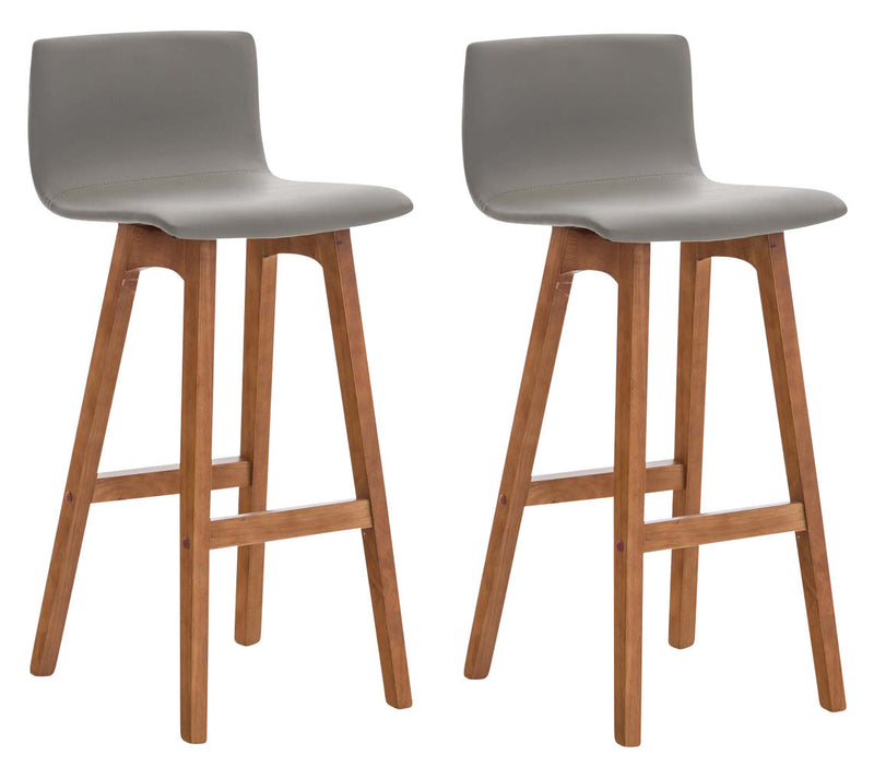 Set of 2 bar stools Taunus imitation leather