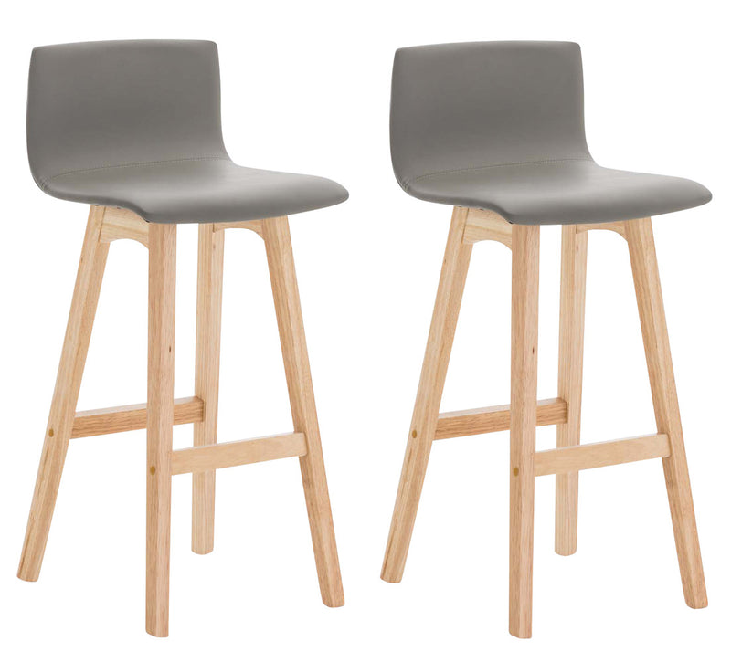 Set of 2 bar stools Taunus imitation leather