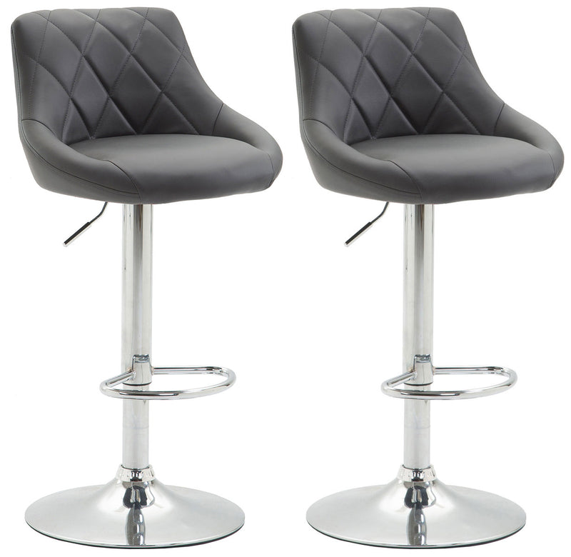 Set of 2 bar stools Lazio faux leather