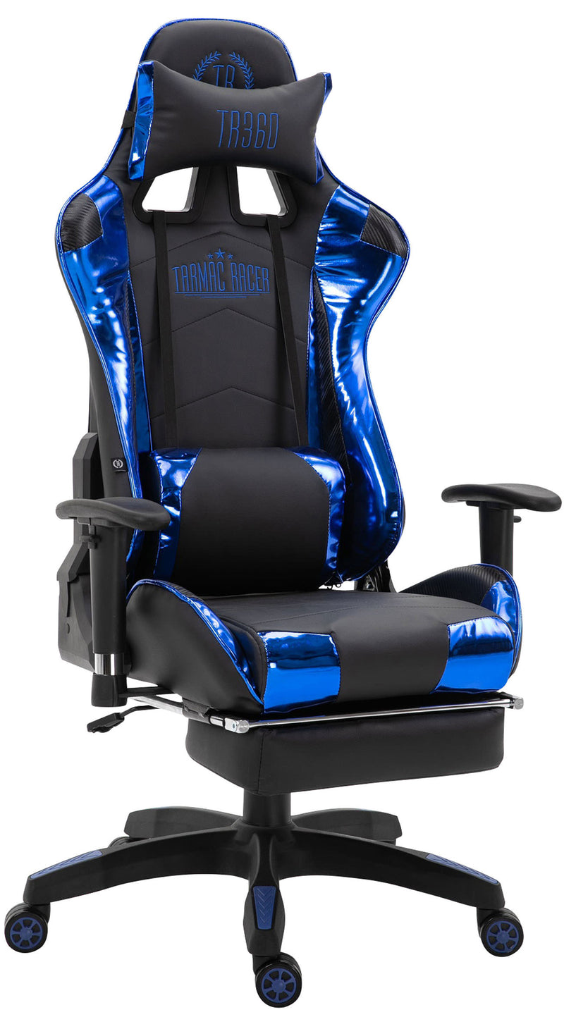 Turbo XL gaming office chair with footrest