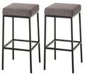 Set of 2 bar stools Montreal 85 fabric