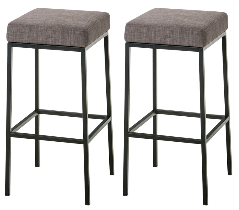 Set of 2 bar stools Montreal 85 fabric