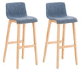 Set of 2 bar stools Hover fabric Natura