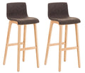 Set of 2 bar stools Hover fabric Natura