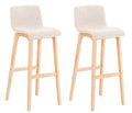 Set of 2 bar stools Hover fabric Natura