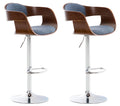 Set of 2 bar stools Kingston fabric