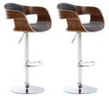 Set of 2 bar stools Kingston fabric