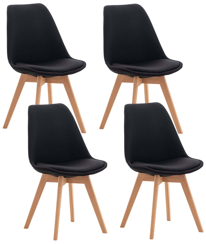 Set van 4 Linares eetkamerstoelen