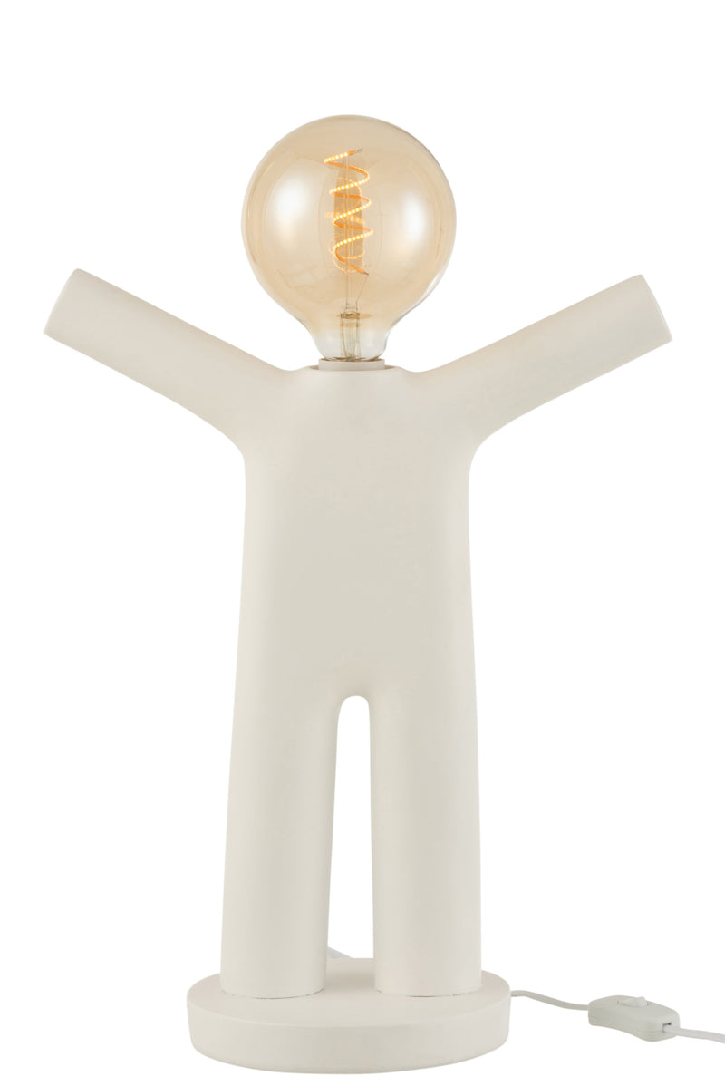 Elegante set van 2 tafellampen "P'tit Maurice" - elegant design in helder wit