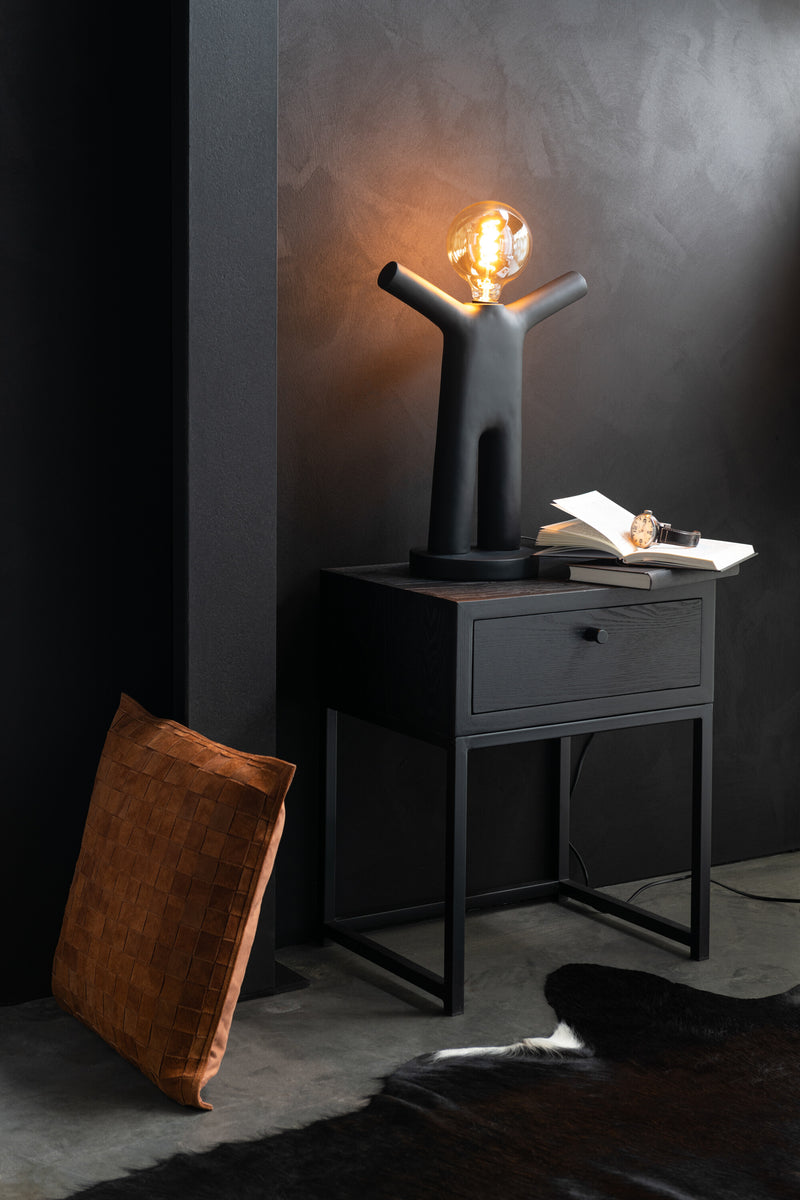 Set of 2 'P'tit Maurice' table lamps - black elegance meets modern design