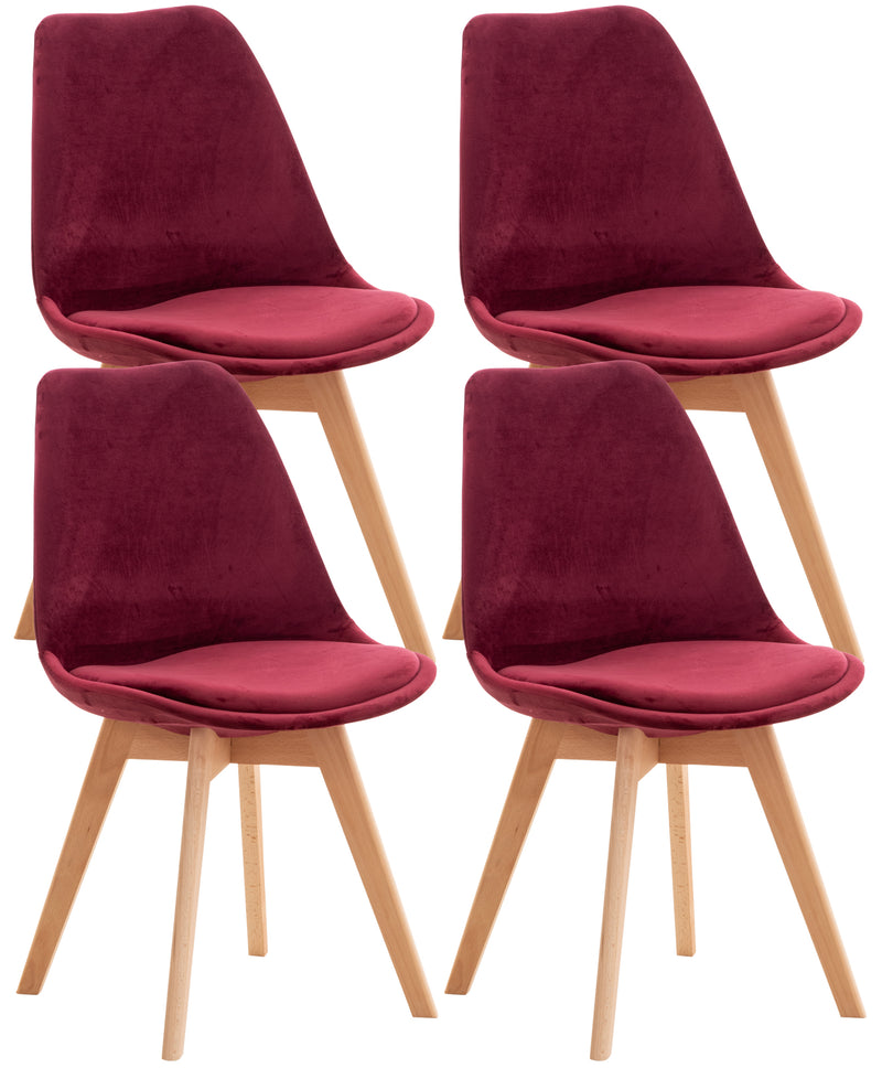 Set van 4 Linares eetkamerstoelen