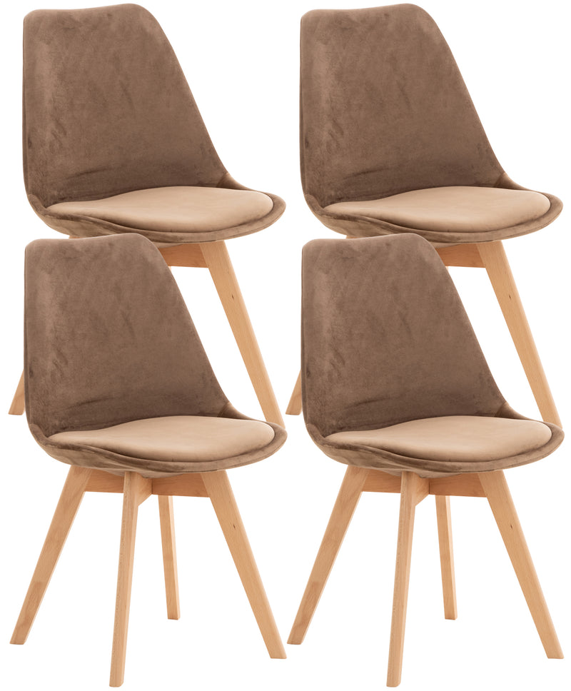 Set van 4 Linares eetkamerstoelen