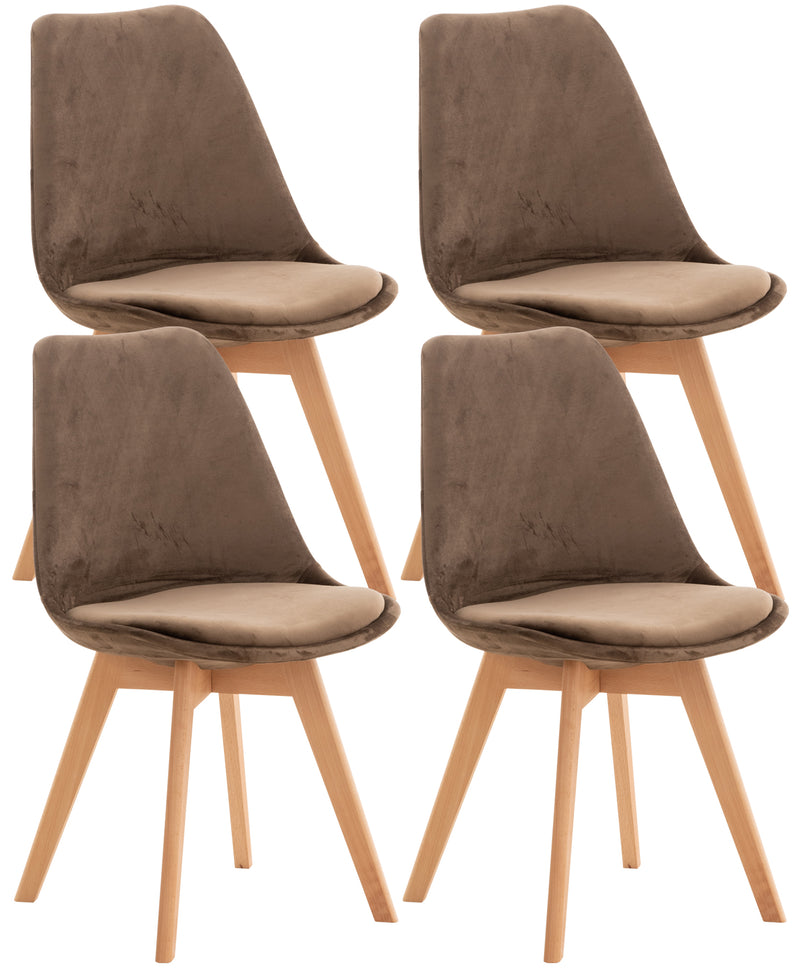 Set van 4 Linares eetkamerstoelen