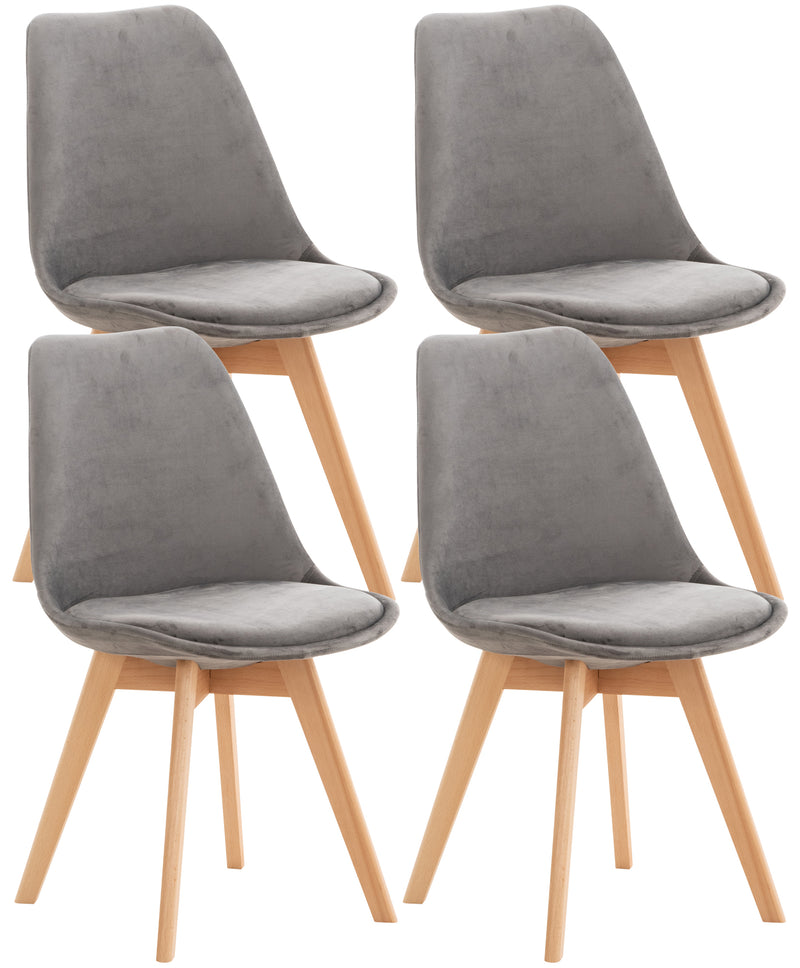 Set van 4 Linares eetkamerstoelen