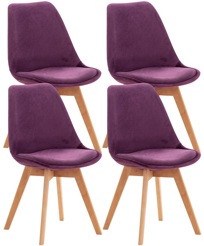 Set van 4 Linares eetkamerstoelen