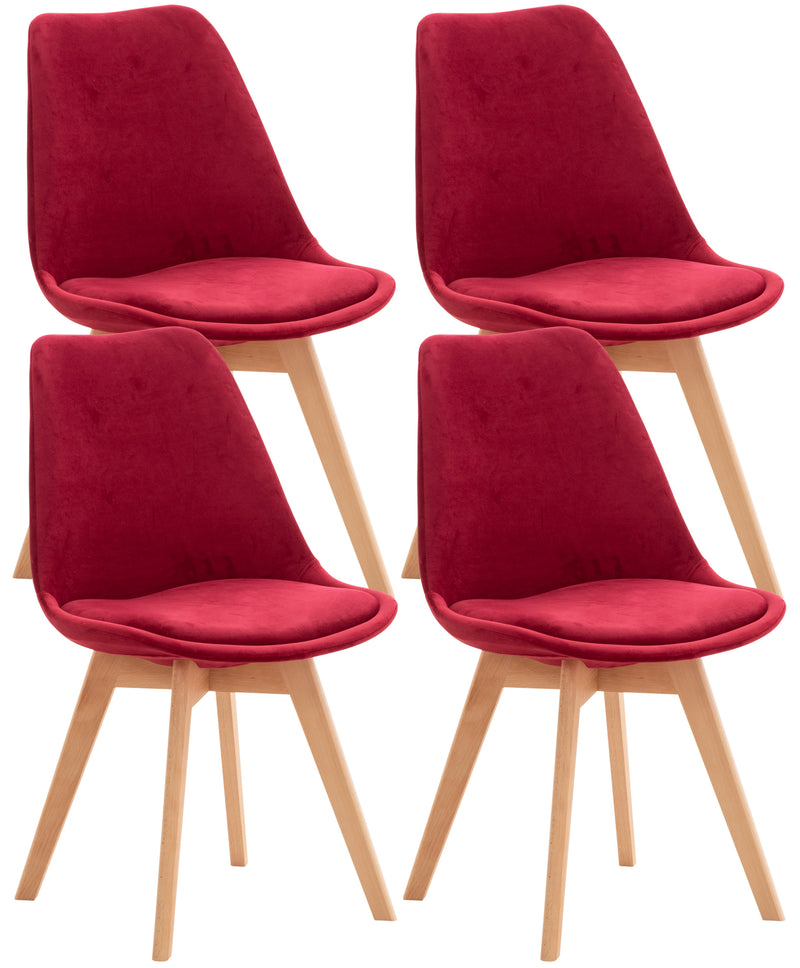 Set van 4 Linares eetkamerstoelen