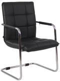 Visitor chair Gandia faux leather