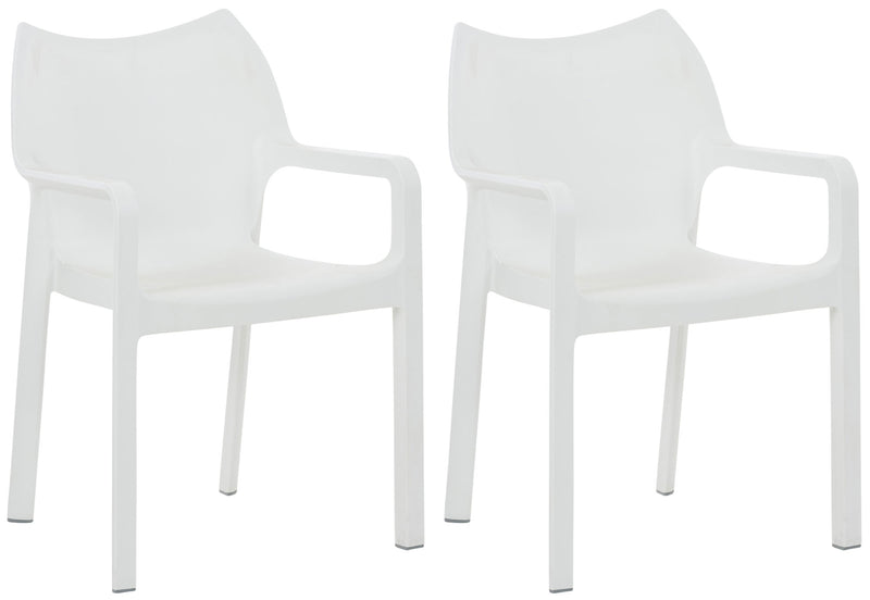 Set of 2 stacking chairs Diva