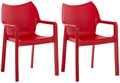 Set of 2 stacking chairs Diva