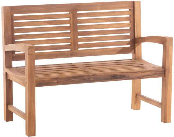 Teak bench dumps