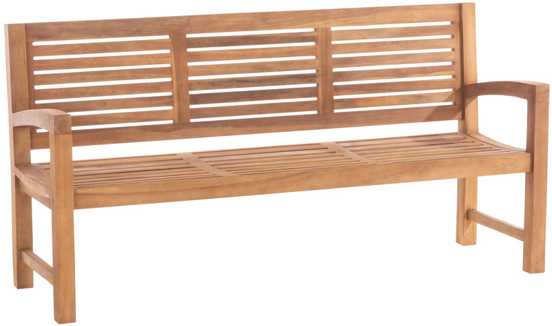 Teak bench dumps