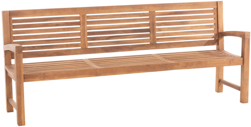 Teak bench dumps