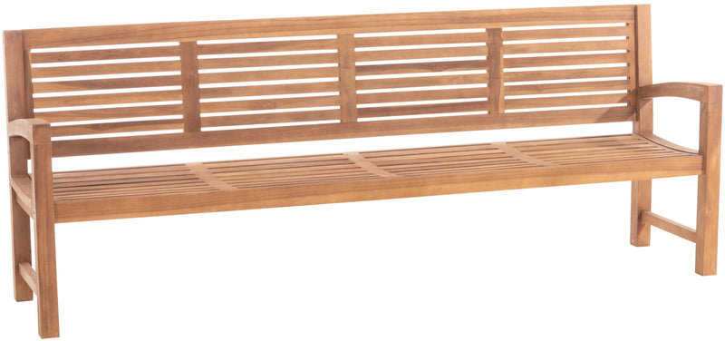 Teak bench dumps