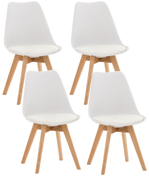 Set van 4 Linares eetkamerstoelen