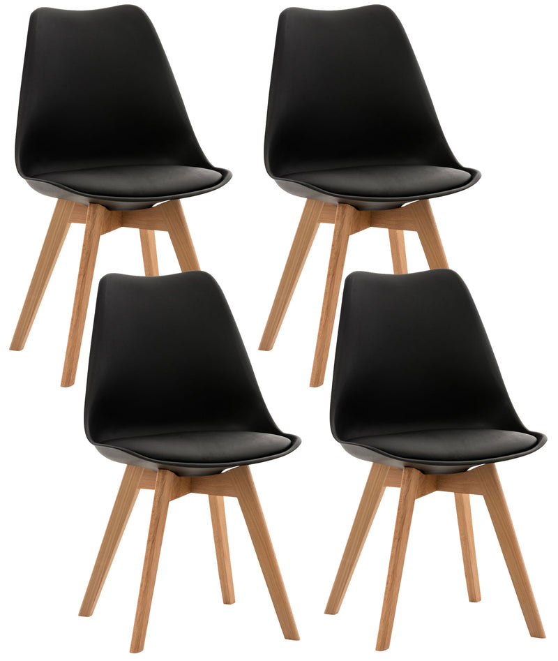 Set van 4 Linares eetkamerstoelen