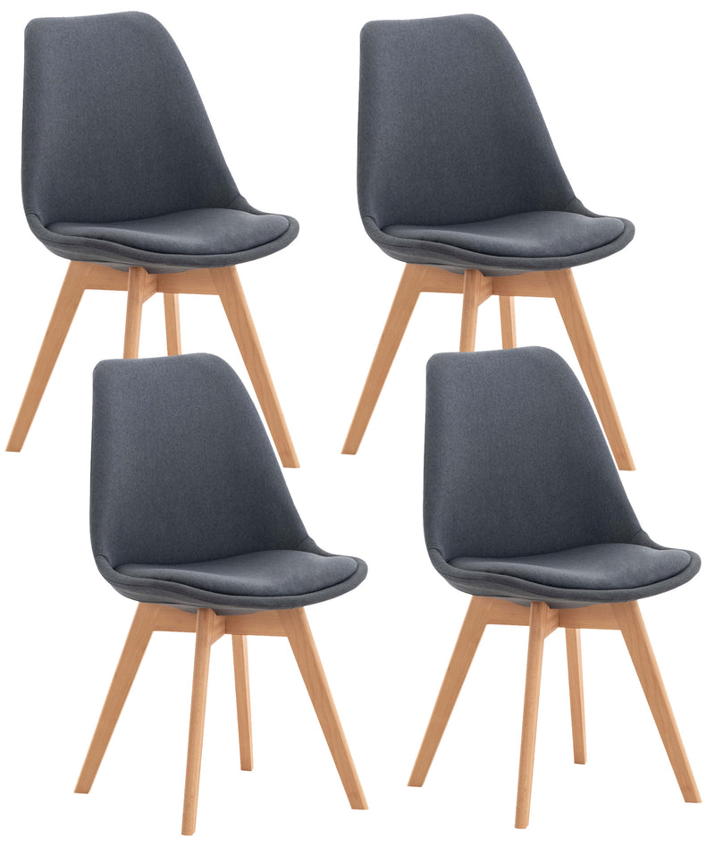 Set van 4 Linares eetkamerstoelen