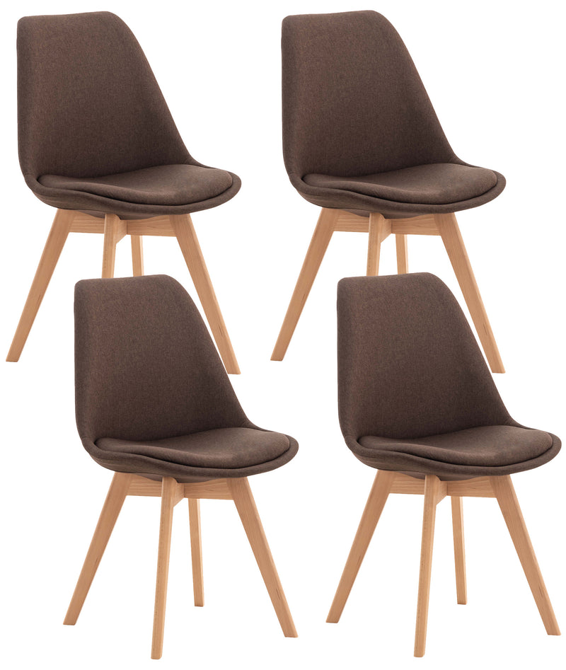 Set van 4 Linares eetkamerstoelen