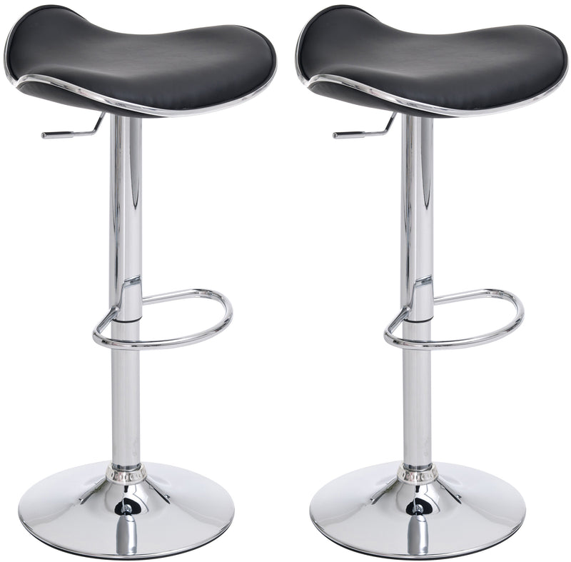 Set of 2 bar stools Shanghai faux leather