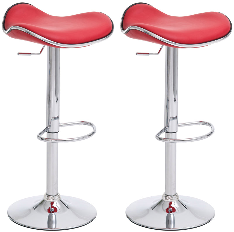 Set of 2 bar stools Shanghai faux leather