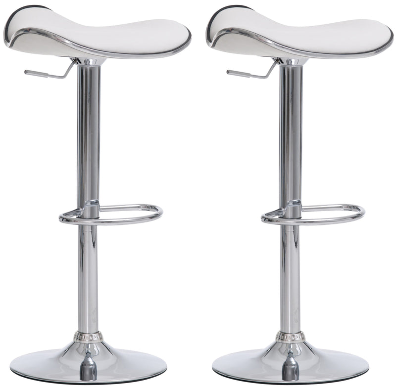 Set of 2 bar stools Shanghai faux leather