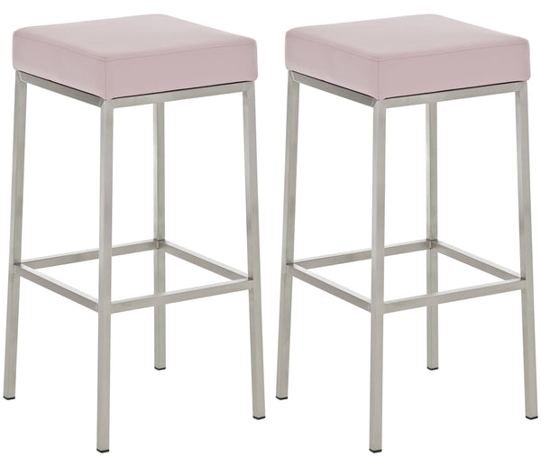 Set of 2 bar stools Montreal 85 faux leather