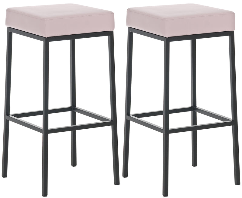 Set of 2 bar stools Montreal 80 faux leather