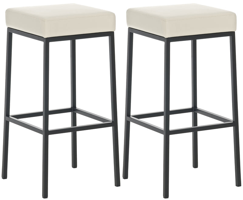 Set of 2 bar stools Montreal 80 faux leather