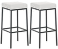 Set of 2 bar stools Montreal 80 faux leather