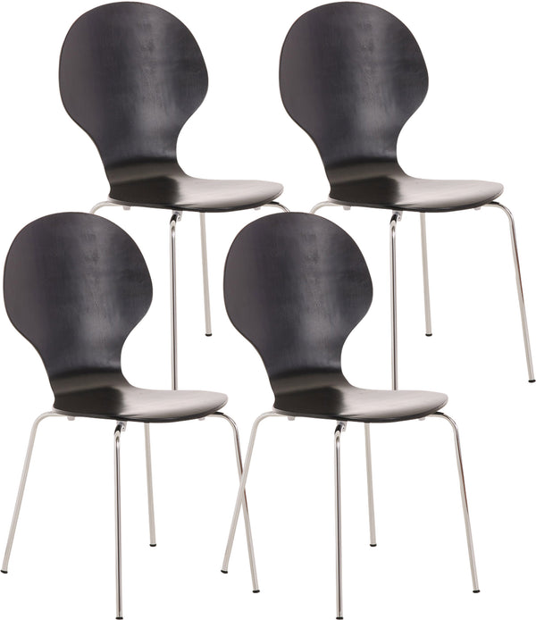 4x stacking chair DIEGO