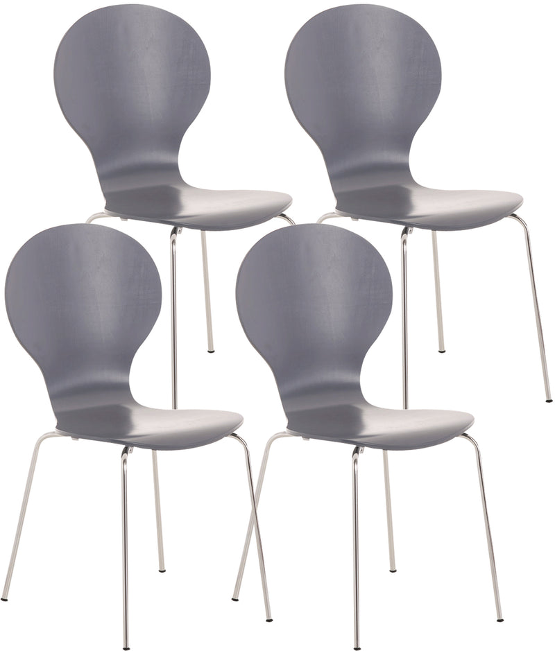 4x stacking chair DIEGO