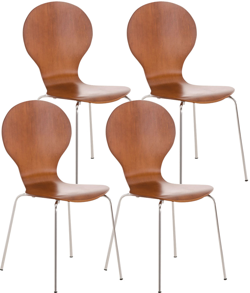 4x stacking chair DIEGO