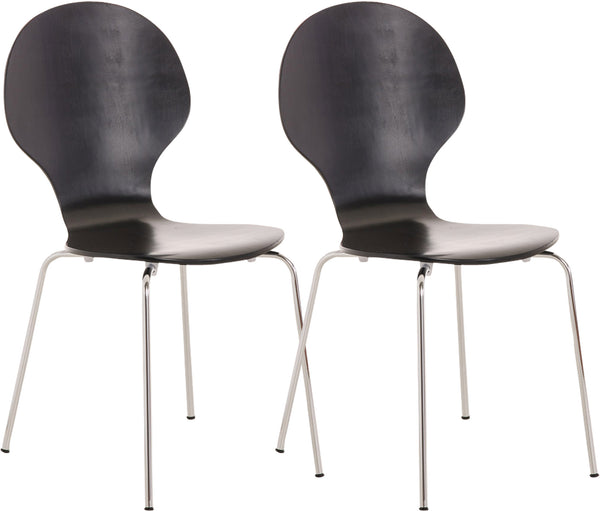 2x DIEGO ergonomic stacking chairs