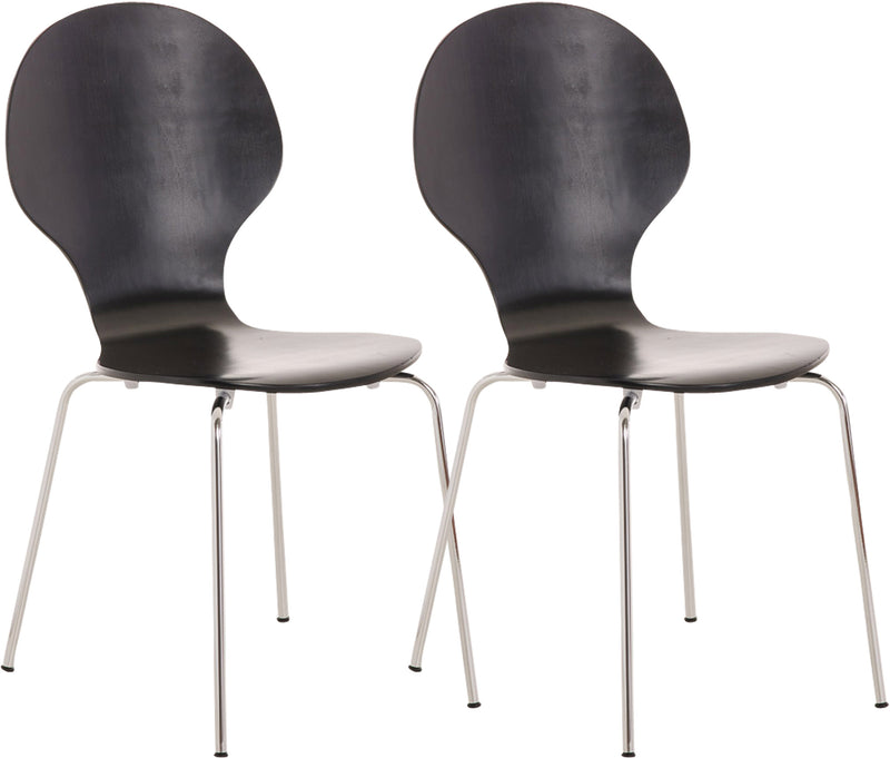 2x DIEGO ergonomische stapelstoelen