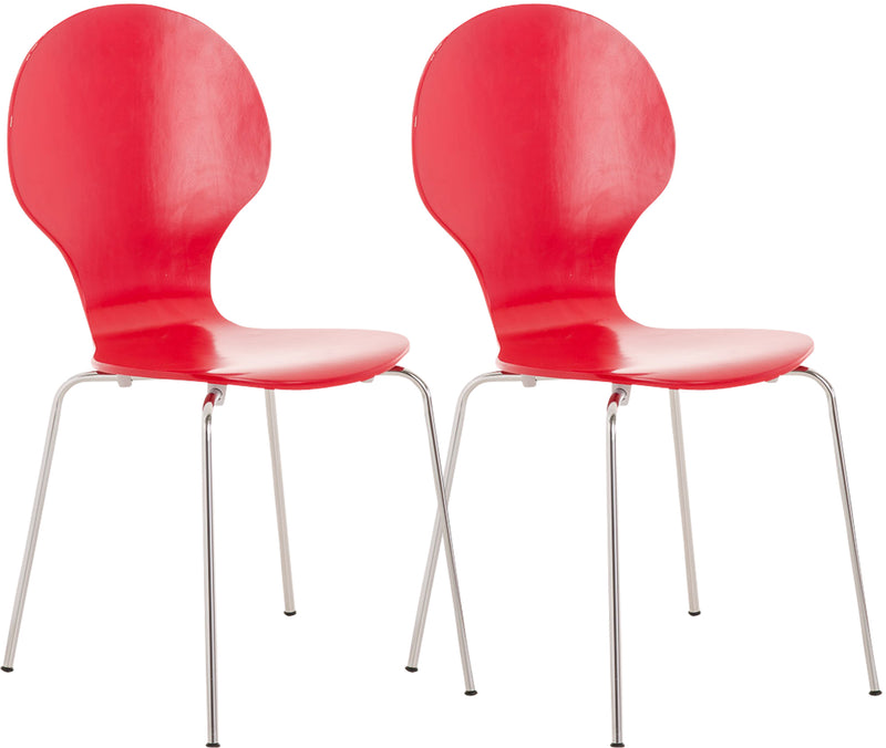 2x DIEGO ergonomische stapelstoelen